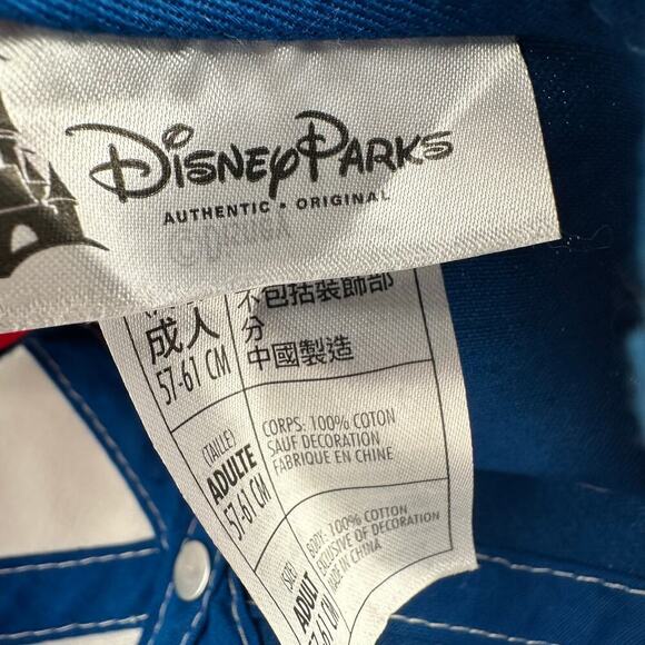 Disney Park Mickey Mouse Baseball Hat w Bottle Opener Adjustable Red White Blue - Picture 6 of 7